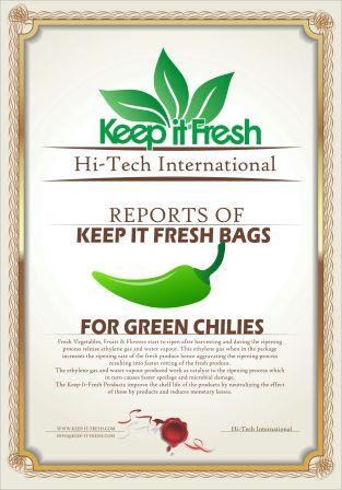  KIF Bags for Green Chilies